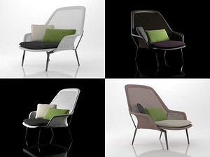 slow chair vitra 3D model