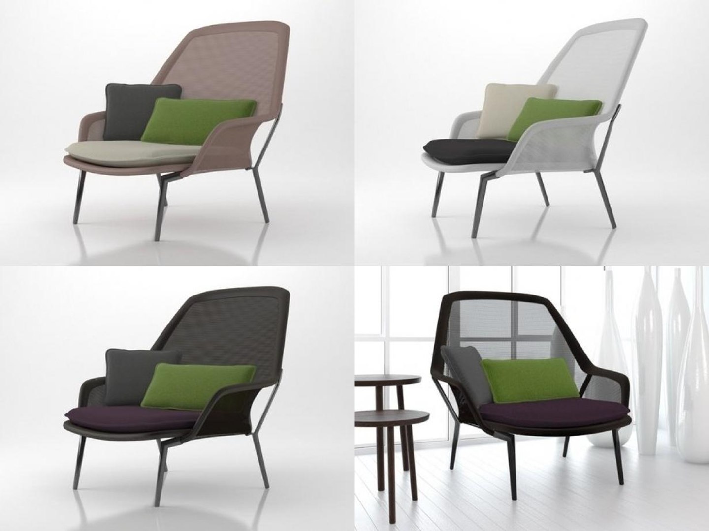 Slow chair vitra 3D model - TurboSquid 1176617