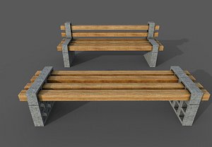 Bench and table