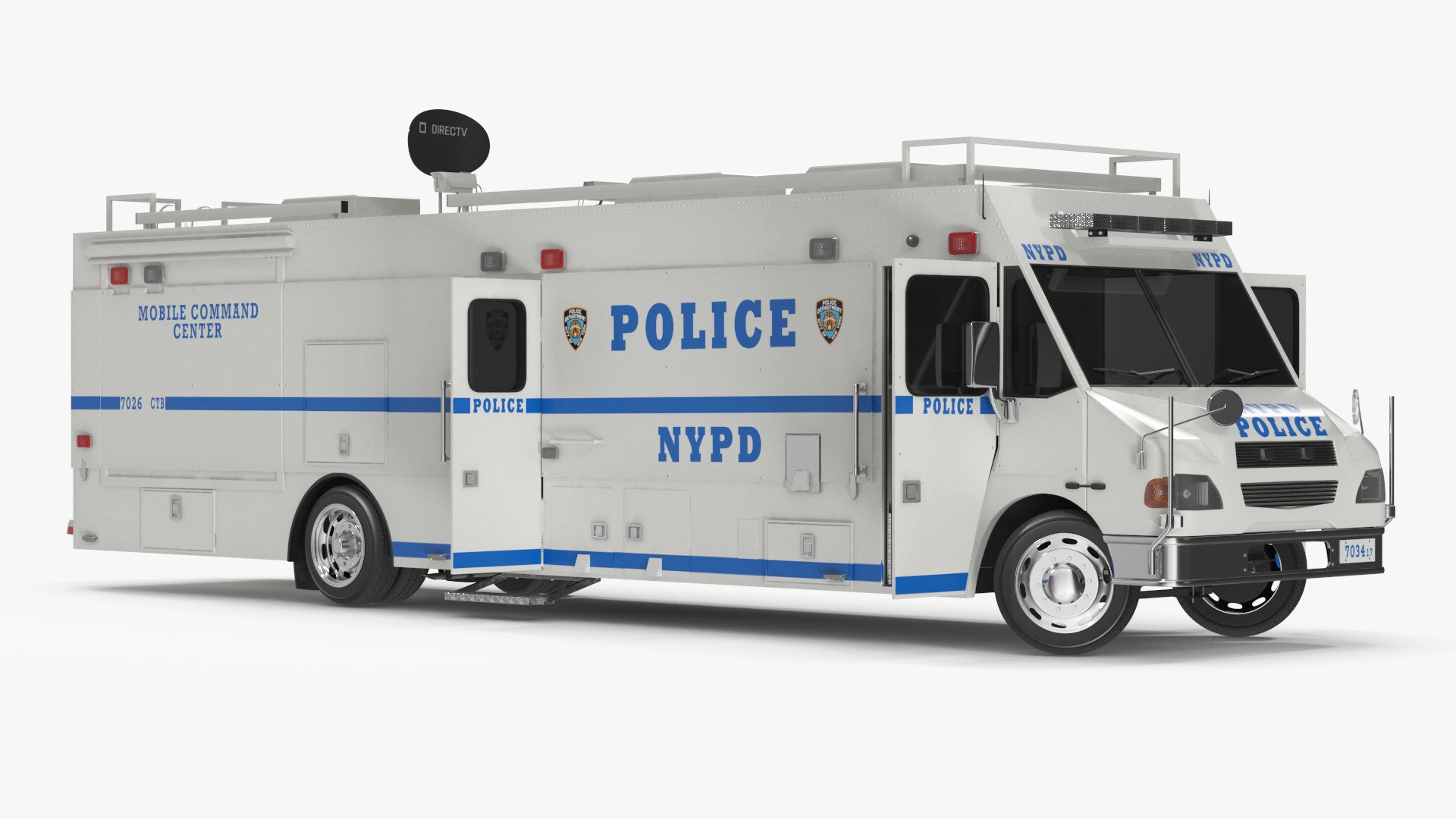 NYPD ASPCA Mobile Command Center Rigged for Maya 3D model preview