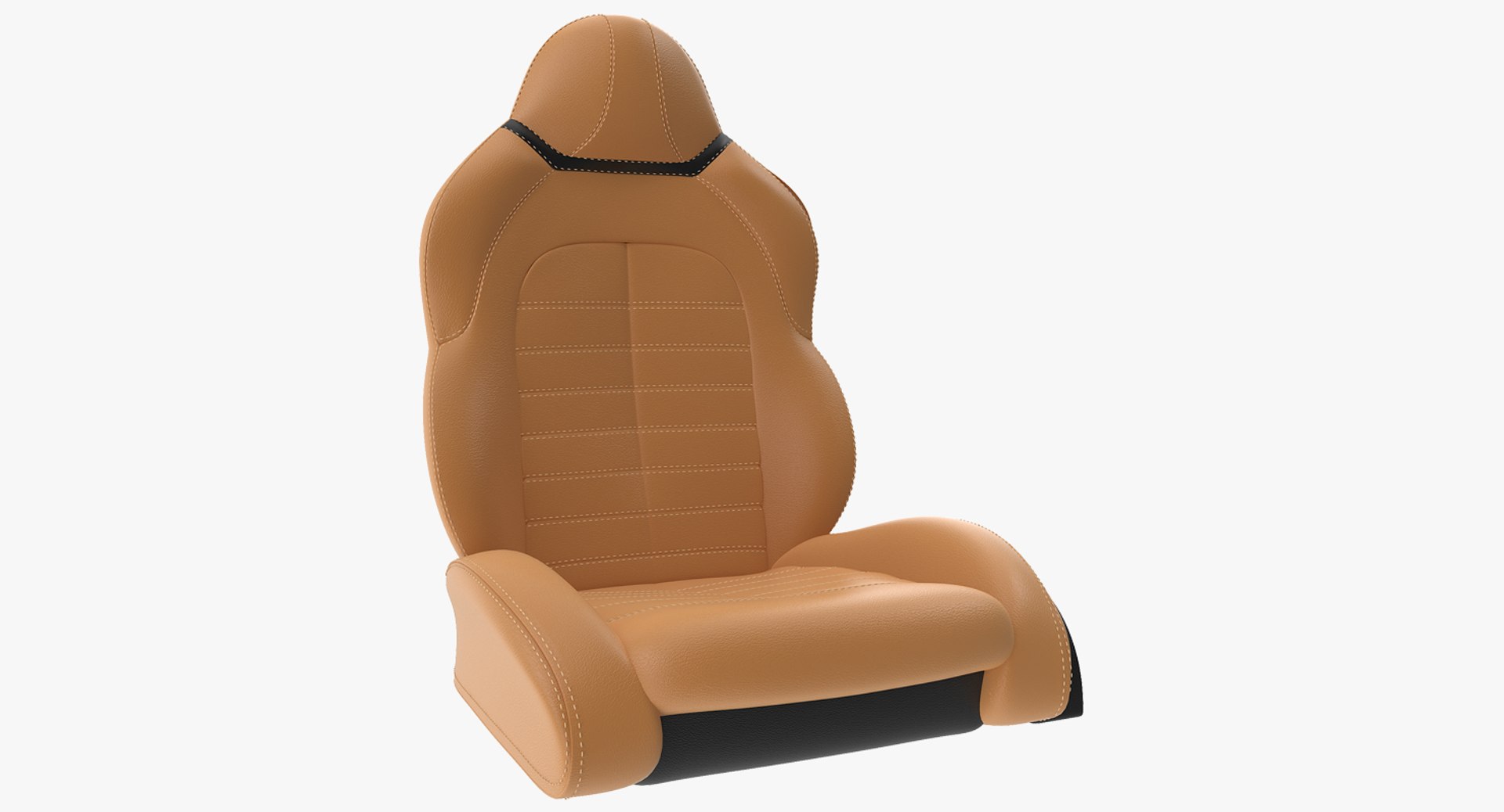 Sports Car Front Seat 3D model preview