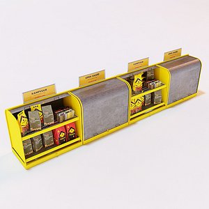 braai charcoal firelighters storage 3d c4d