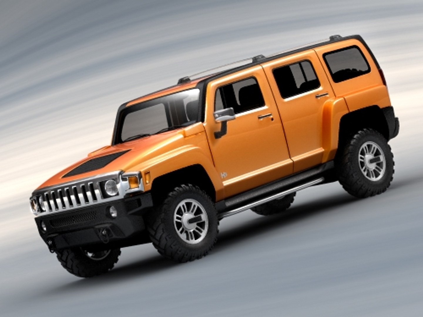3d General Hummer H3 Suv