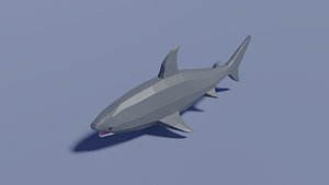 animal fish shark 3D model