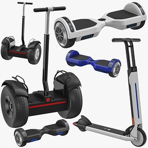 3D Electric Scooter Collection model
