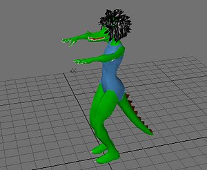 Alligator girl