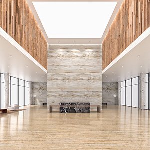 Hotel lobby 02 3D
