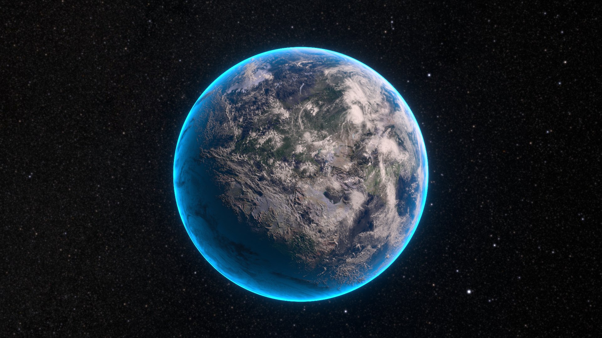 Realistic Earth With Clouds And Atmosphere 3D - TurboSquid 2246191