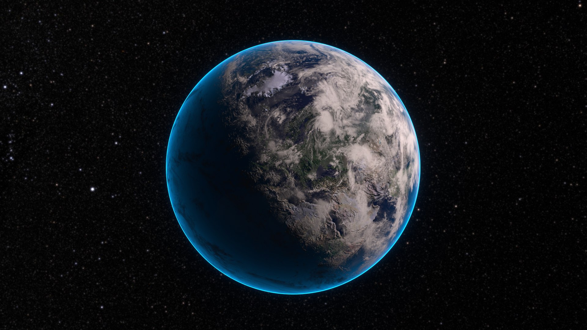 Realistic Earth With Clouds And Atmosphere 3D - TurboSquid 2246191