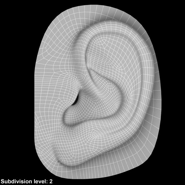 3ds realistic human ear printing