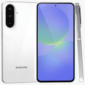 3D Samsung Galaxy A36 White model