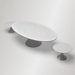 3D Futuristic Tables Set model