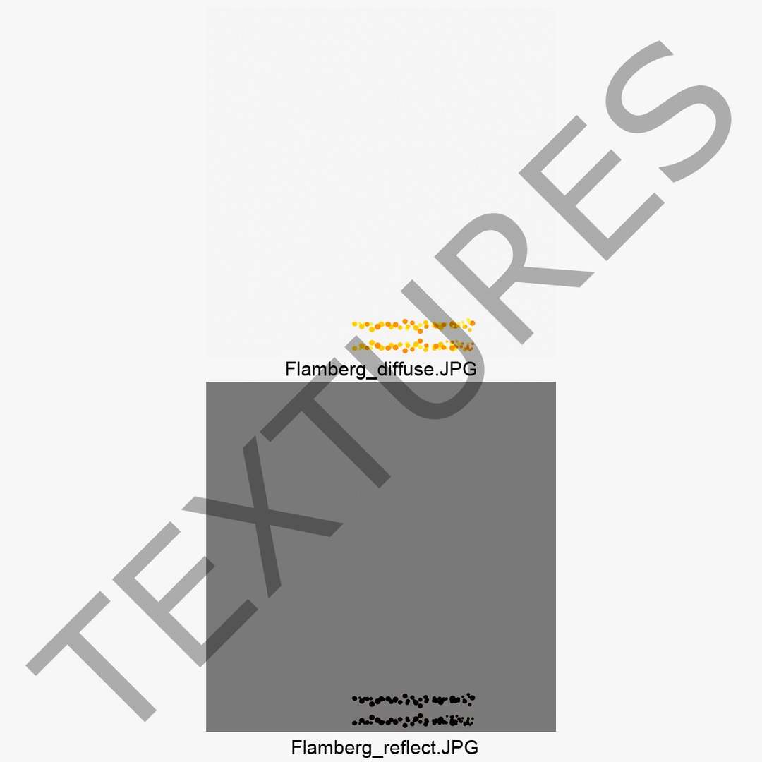 3d Flamberg Sword Weapon Model