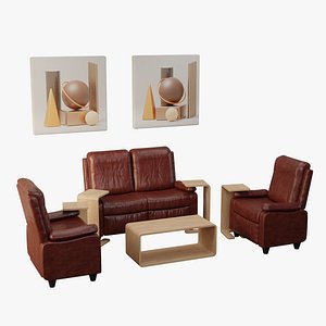 Sofa Set 07 3D