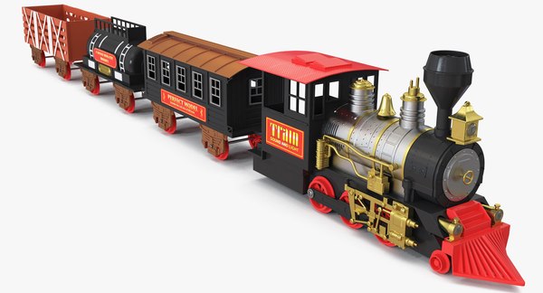 3D vintage train toy set - TurboSquid 1344012