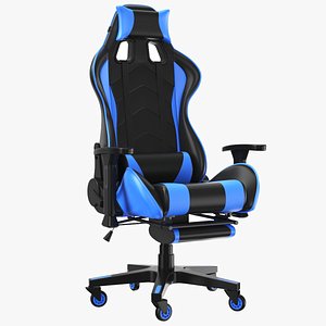 Blue Gaming Chair 3D model
