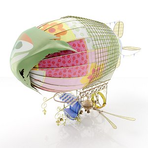 Zeppelin Steampunk 3D model