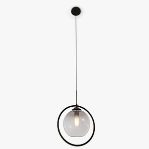 Glass Globe Hanging Lights - Black frame