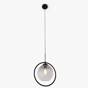 Glass Globe Hanging Lights - Black frame