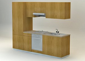 free c4d model kitchen furniture