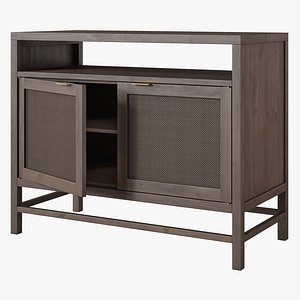 3D Crate and Barrel Blake 42 media console
