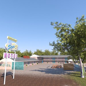 3D Star Motel Complete model