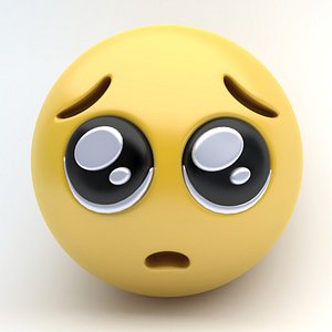emoji pleading eyes 3D