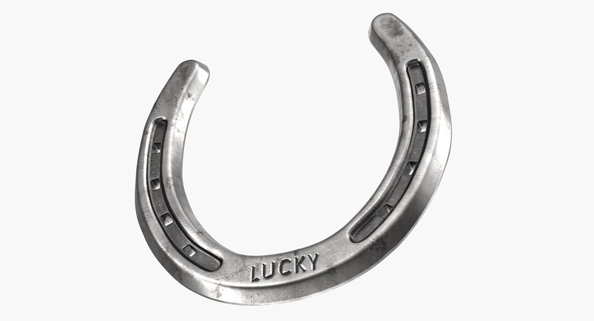 Steel Horseshoe 3D model preview