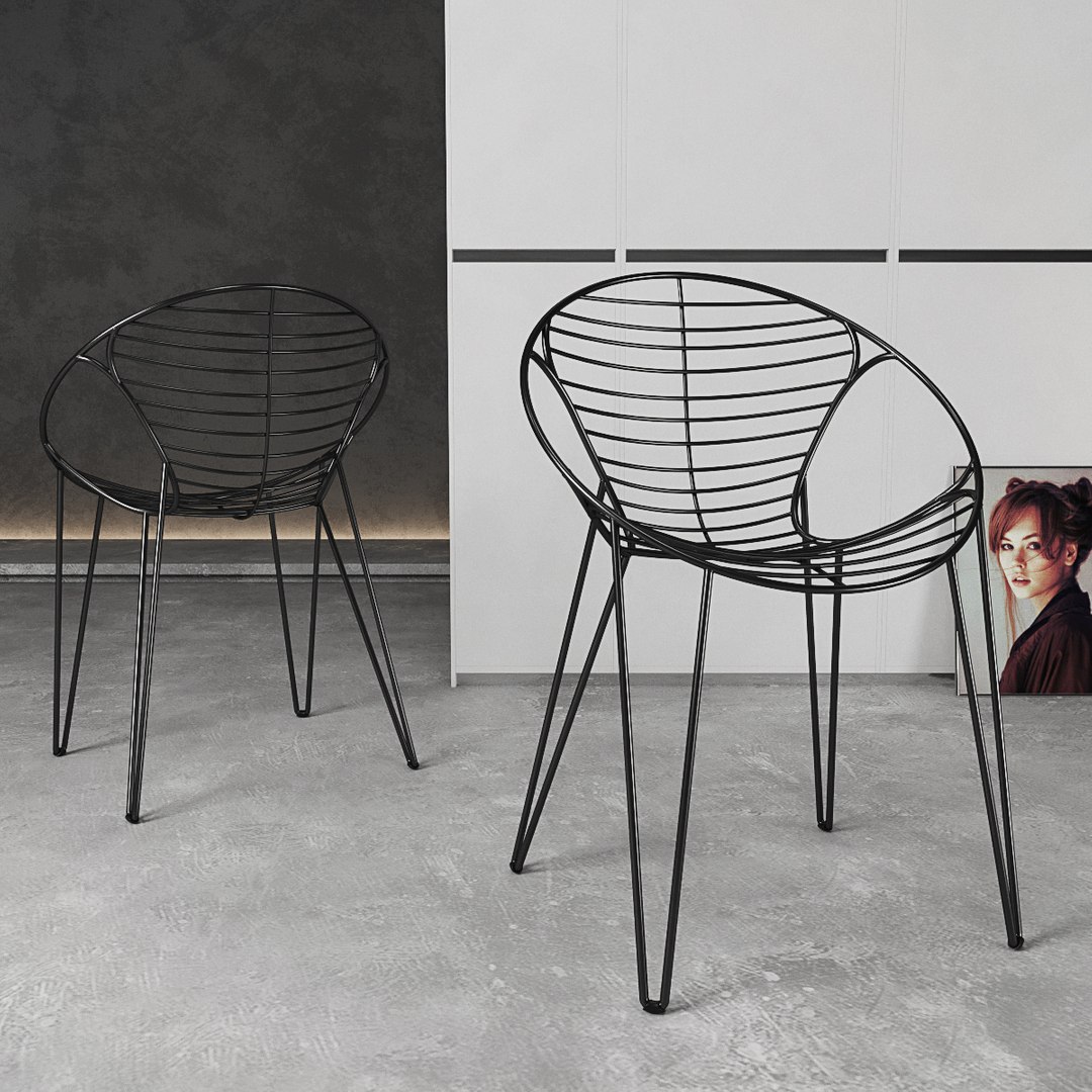 3D Chair Joli Wire Model TurboSquid 1345525