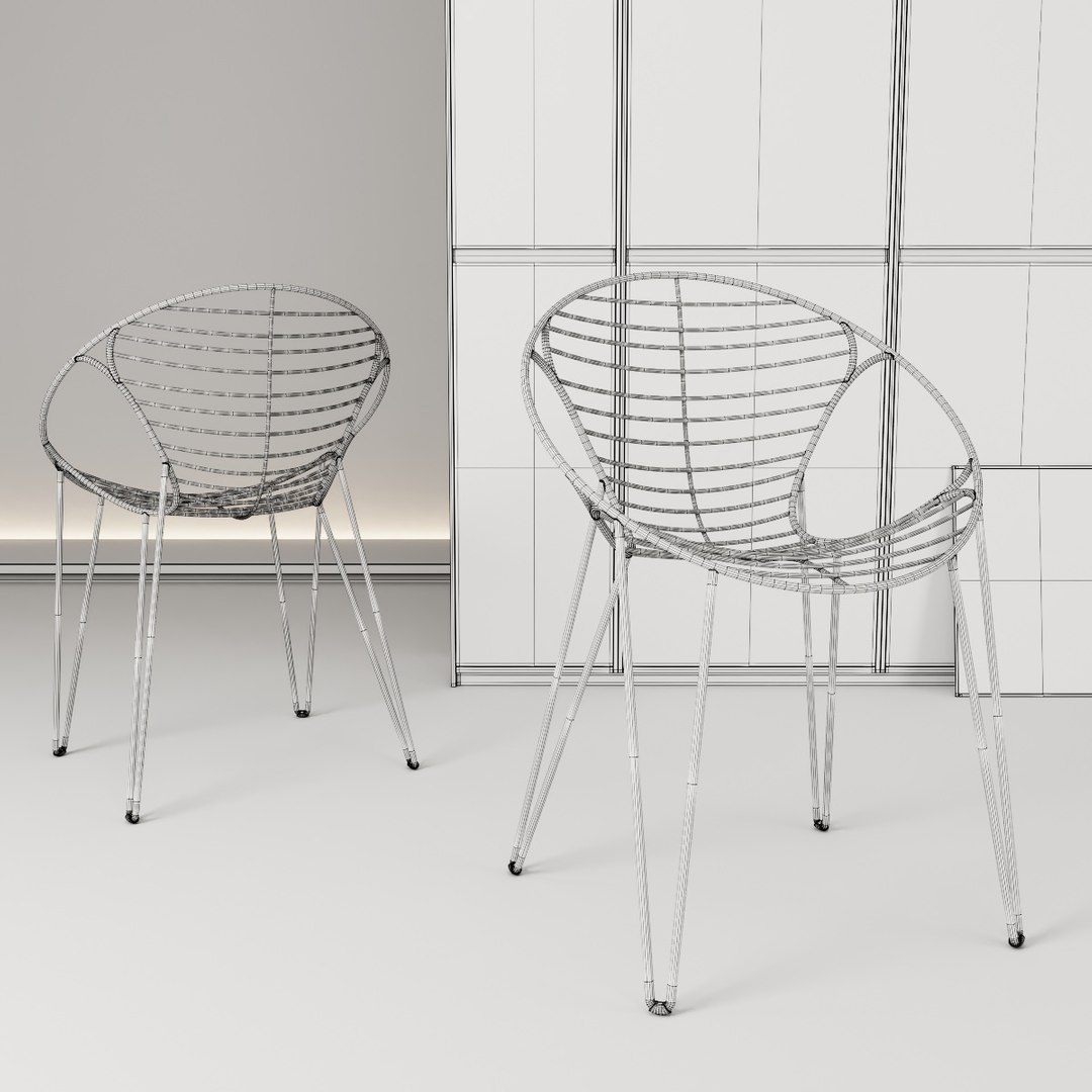 3D Chair Joli Wire Model TurboSquid 1345525