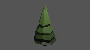 3D Tree Low Poly Stylized