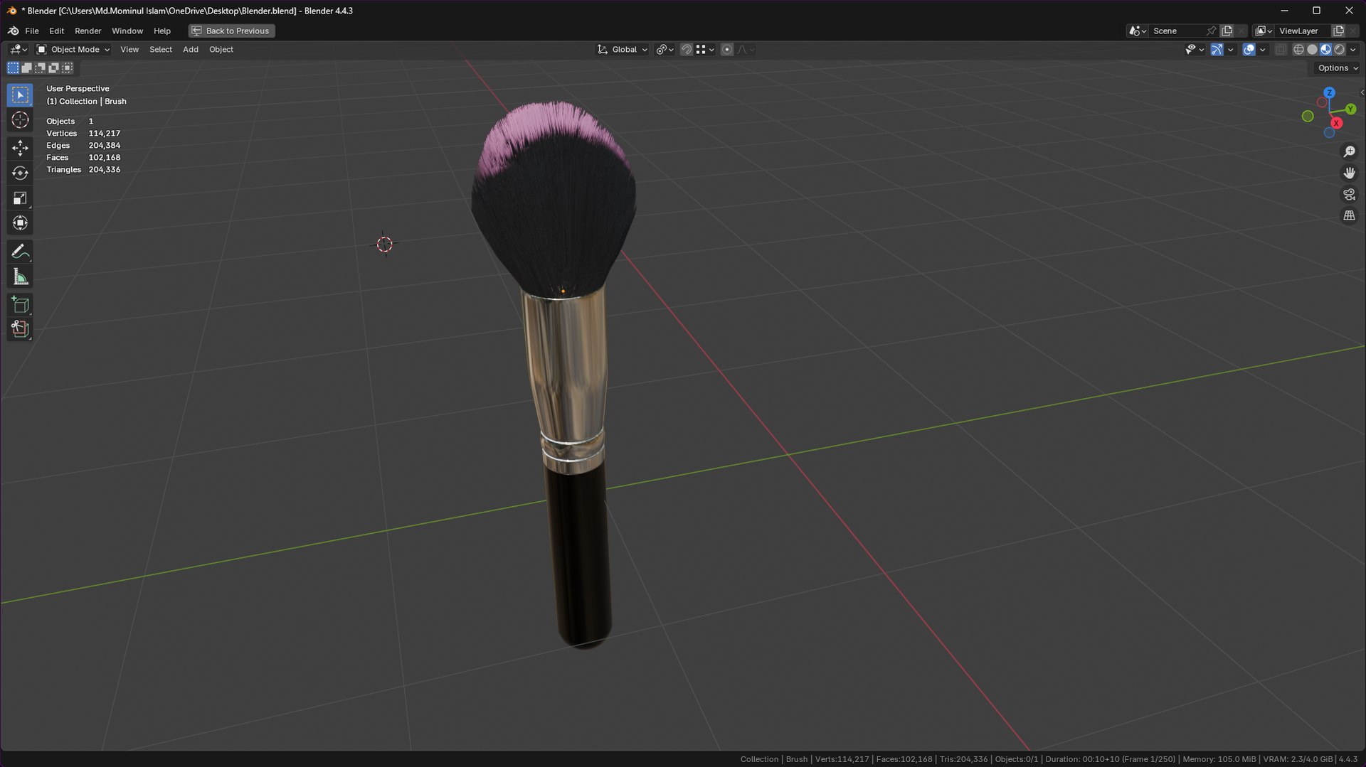 Make Up Brush PBR 21 model https://p.turbosquid.com/ts-thumb/sz/70MAbh/50/screenshot20250621002645/png/1750444090/1920x1080/fit_q87/07e43c45caad1daf96e377deea09d76a1c9346c8/screenshot20250621002645.jpg