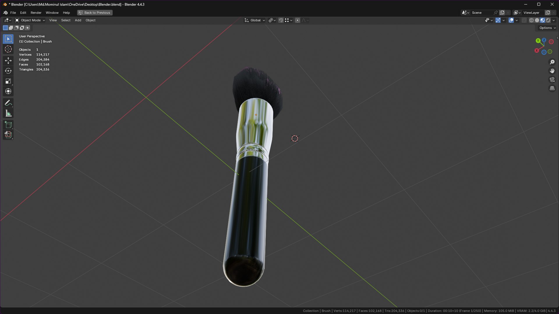 Make Up Brush PBR 21 model https://p.turbosquid.com/ts-thumb/sz/70MAbh/UQ/screenshot20250621002542/png/1750443982/1920x1080/fit_q87/bd07dd25999d7f94ecedefa593265b447f31da3e/screenshot20250621002542.jpg