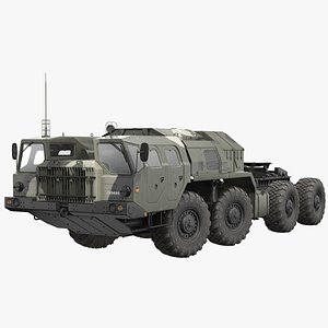 Maz 7910 8x8 Truck Camouflage Rigged