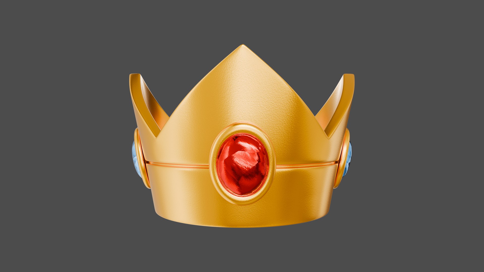 3D Prince Peach Crown TurboSquid 1522025