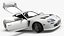 Toyota Supra 3000GT TRD Vented Hood Edition White Rigged for Cinema 4D