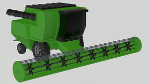 harvester machine 3d model