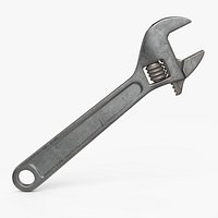 Adjustable Wrench Glossy Fingerprint