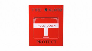 Fire Alarm Pull Down 3D