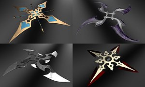 3D model shuriken