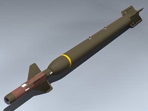 gbu-28 paveway iii bomb 3d model