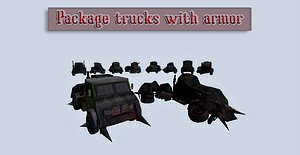 Package trucks with armor