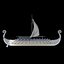 Viking ship drakkar 3d model