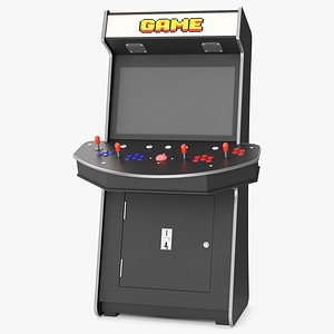 Classic Upright Arcade Video Game Cabinet 3D model