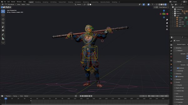 블랙 신화 오공 조작 3D 모델 - TurboSquid 2290132