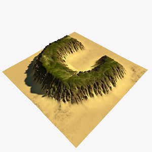 alphabet terrain c 3D model