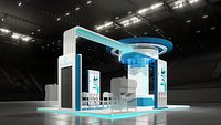 Booth Exhibition 9x6 m is 4 side open