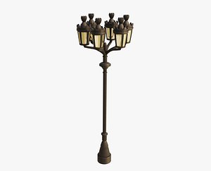 Classic 6 Street Lamp 3D model