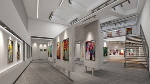 Modern Art Gallery 01 model