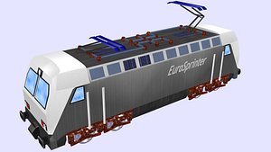 eurosprinter electric locomotive 3D model